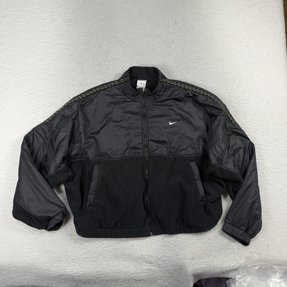 Nike Therma Fit Zip Up Jacket Women's XL Black Sports Cheer Volleyball Golf